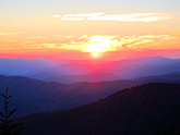 clingman's dome sunset