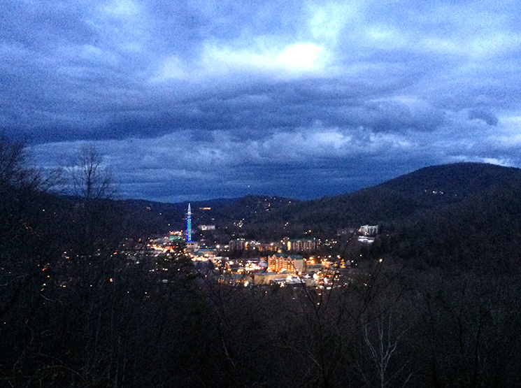 gatlinburg night view